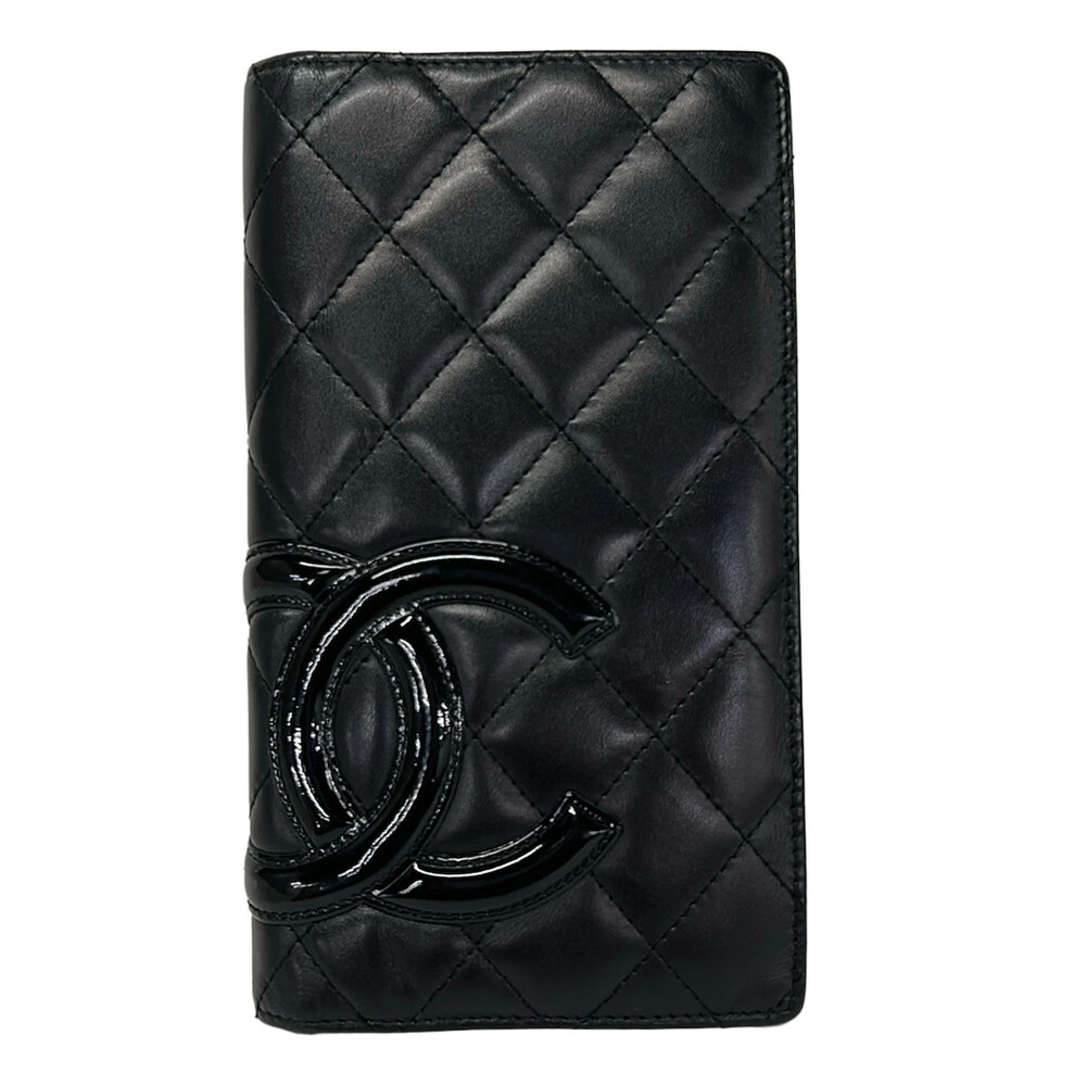 Chanel Cambon Line Black Pink Patent #338282C57B